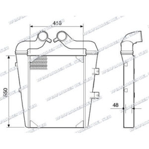 INTERCOOLER M.BENZ 1218/1418/1620/LK1620/1720