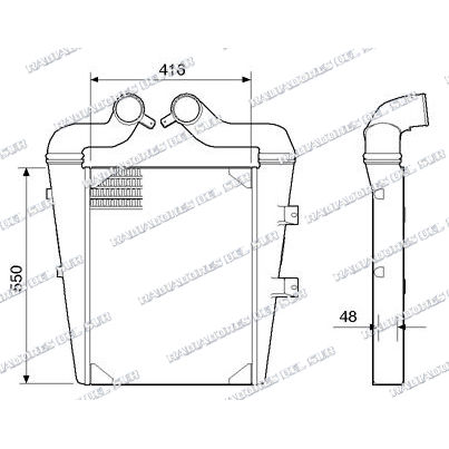 INTERCOOLER M.BENZ 1218/1418/1620/LK1620/1720