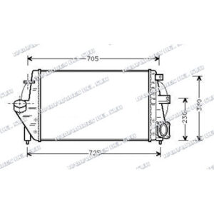 INTERCOOLER RENAULT LAGUNA 96=>