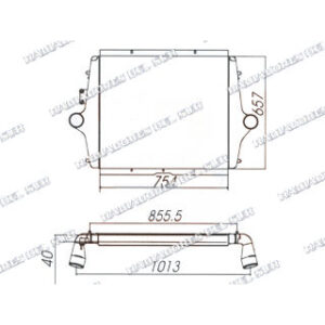 INTERCOOLER FORD 14000 99=>