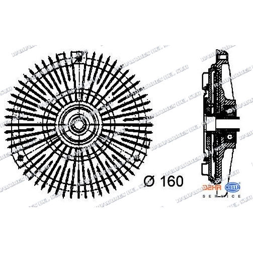 EMBRAGUE VISCOSO M.BENZ T1/T2 407D/408/410/507D