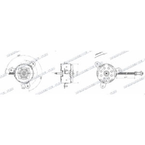 MOTOR ELECTROV.VW POLO 99 10T30 EJE LARGO "VALEO"