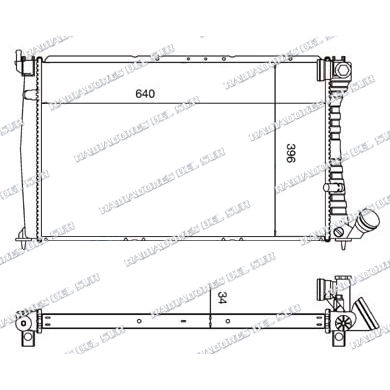 RAD.PEUGEOT 406/605 95/99 1.9/2.0/2.1 TD/ XANTIA