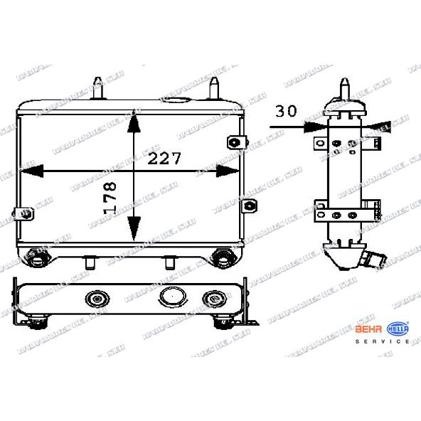 RAD.ACEITE M.BENZ W210 E-CLASS 200/420 9
