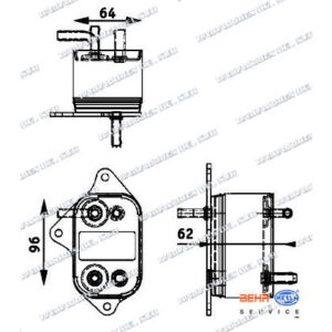 RAD.ACEITE M.BENZ W202 C-CLASS CDI 93/01