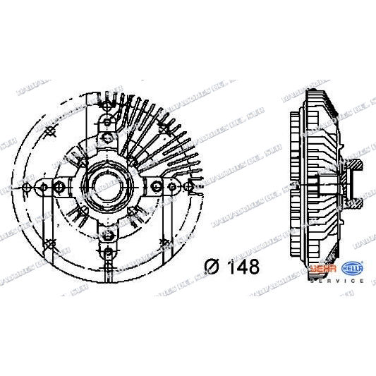 EMBRAGUE VISCOSO BMW E48 524/E23 745i