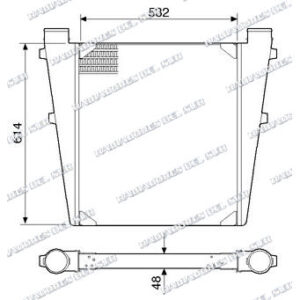 INTERCOOLER M.BENZ OH1318/1418/20/1521/1
