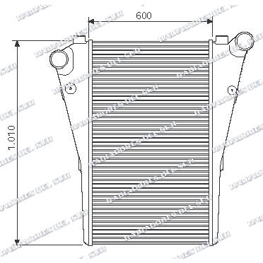 INTERCOOLER M.BENZ LS 1634/45