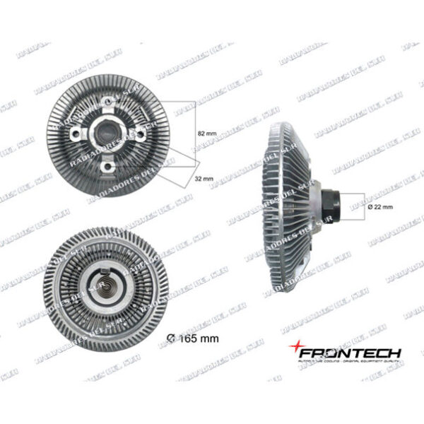 EMBRAGUE VISCOSO CHEVR.S-10 2.5 MAXION/FORD RANGER