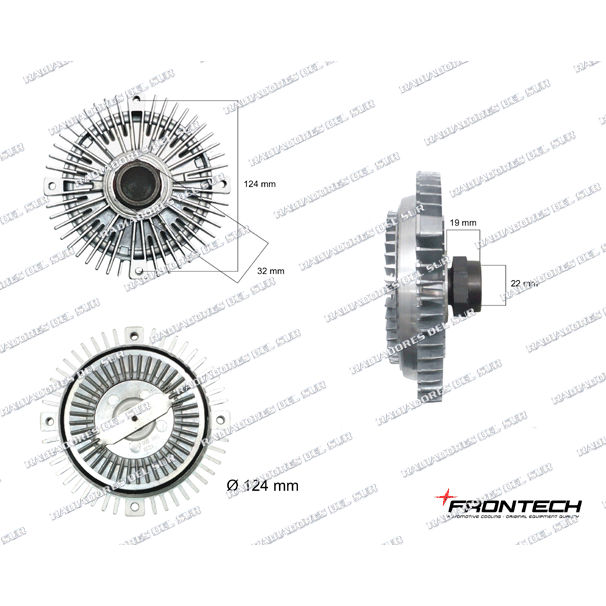 EMBRAGUE VISCOSO BMW S3 (E30/E36) S5 (E28/34)