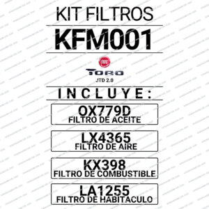 KIT FILTROS MAHLE FIAT TORO