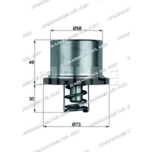 TERMOSTATO VOLVO FM12 340/IVECO CAVALLINO 380 86°c